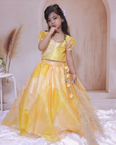 Haldi Ready! Yellow Lehenga for Your Little Diva