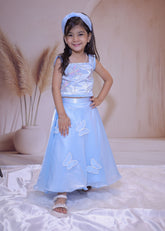 Butterfly Dream – Two-Piece Pastel Blue Set