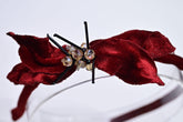 Red velvet hairband