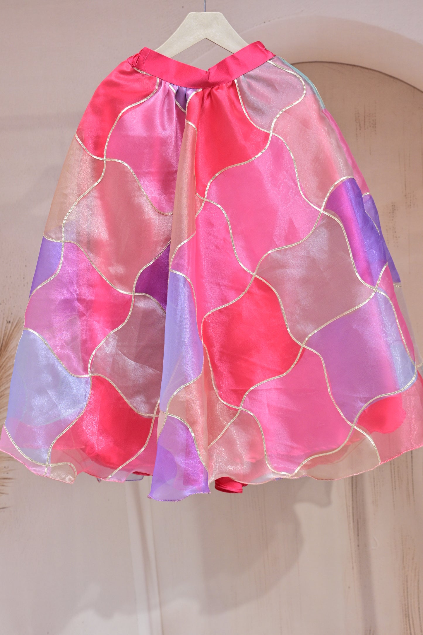 Radiant Rainbow – Two-Piece Organza Set