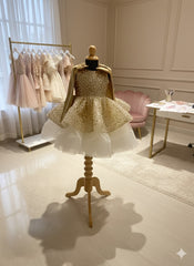 Golden birthday frock