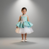 Glitter mint green Frock