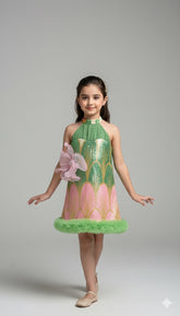 Sequence one piece flower dress