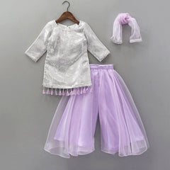 Lavender Stardust Kurta Set
