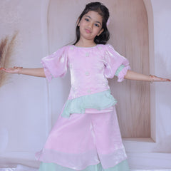 Beautiful pearl work stylish kurta and sharara