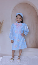 Multicolor net embellished Dress