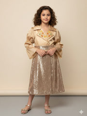 Sequin blazer dress