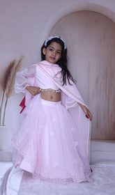 Pastel pink lehenga