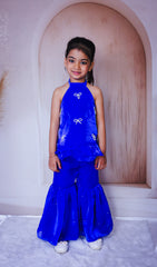 Electric blue sharara & Kurta