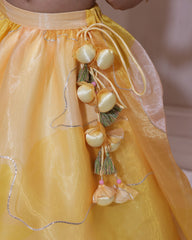 Haldi Ready! Yellow Lehenga for Your Little Diva