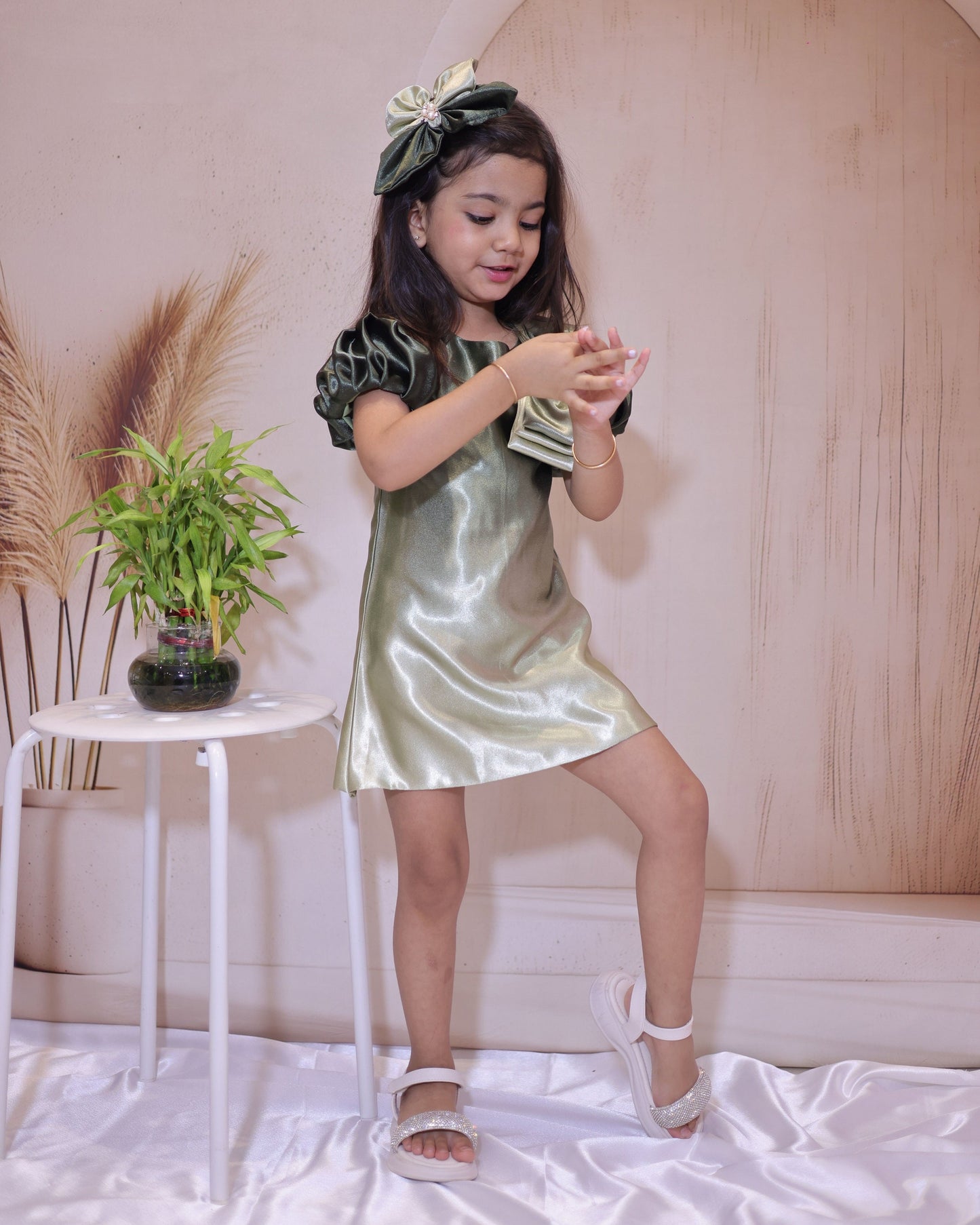 Olive Garden Ruffle Dress