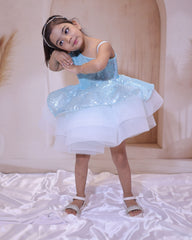 Cloudy day sequence flared frock