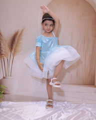 Cloudy day sequence flared frock