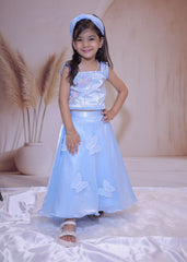 Butterfly Dream – Two-Piece Pastel Blue Set