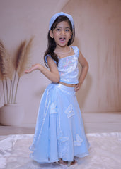 Butterfly Dream – Two-Piece Pastel Blue Set