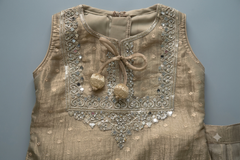 Champagne Gold Festive Kurta & Palazzo Set