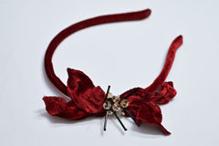 Red velvet hairband