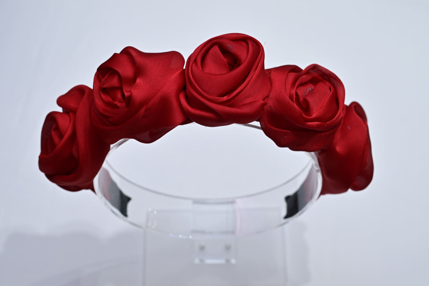 L’il Loom Red Floral Tulle Headband – Stylish Everyday Hair Accessory for Girls