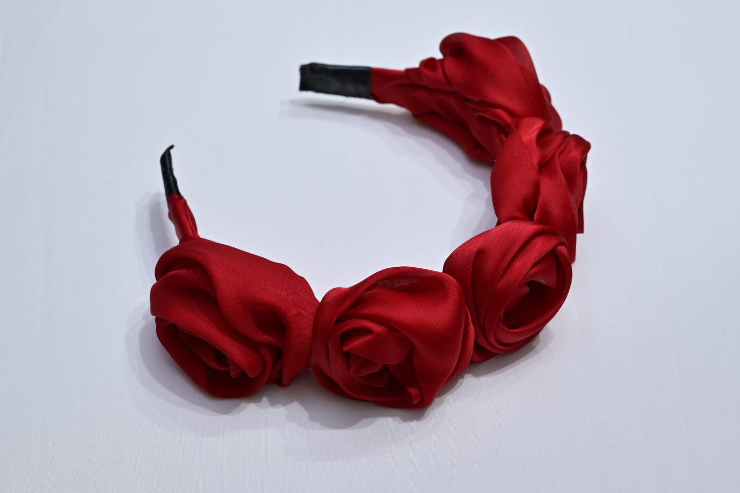 L’il Loom Red Floral Tulle Headband – Stylish Everyday Hair Accessory for Girls