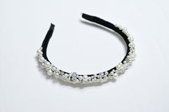 Pearl and stone hairband