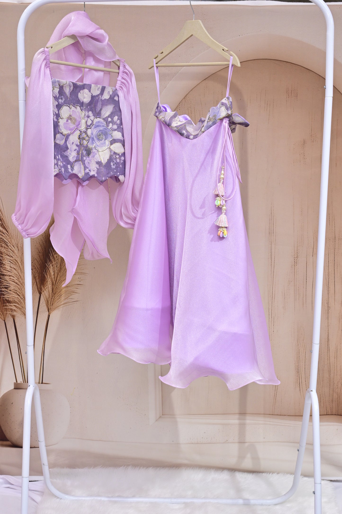 Whimsical Lavender Floral Set