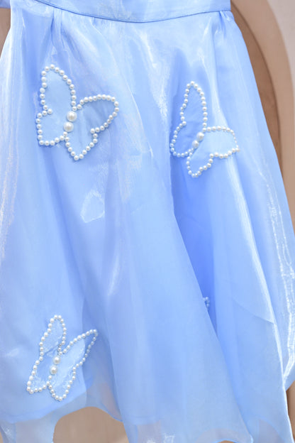 Butterfly Dream – Two-Piece Pastel Blue Set