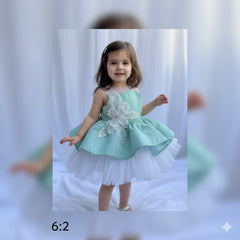 Glitter mint green Frock
