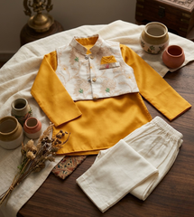 Royal Mustard Charm Kurta Set
