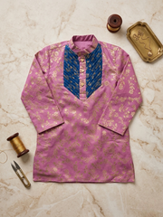 Royal Blush Brocade Kurta Set