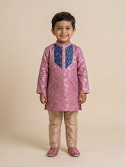 Royal Blush Brocade Kurta Set