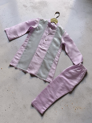 Lilac Silk Kurta Set for Boys