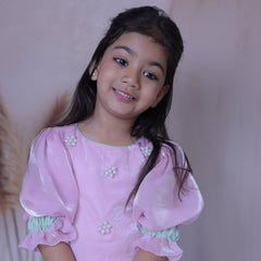 Beautiful pearl work stylish kurta and sharara