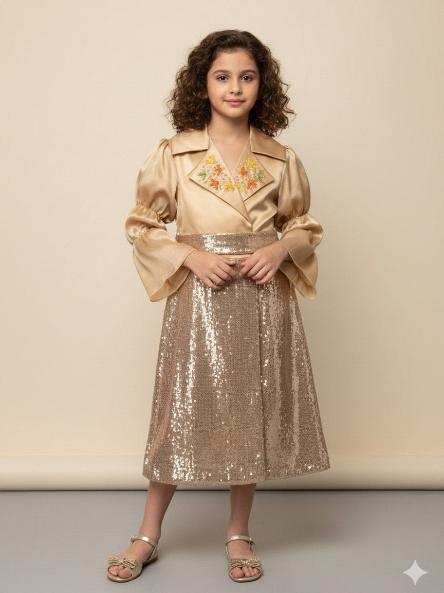 Sequin blazer dress