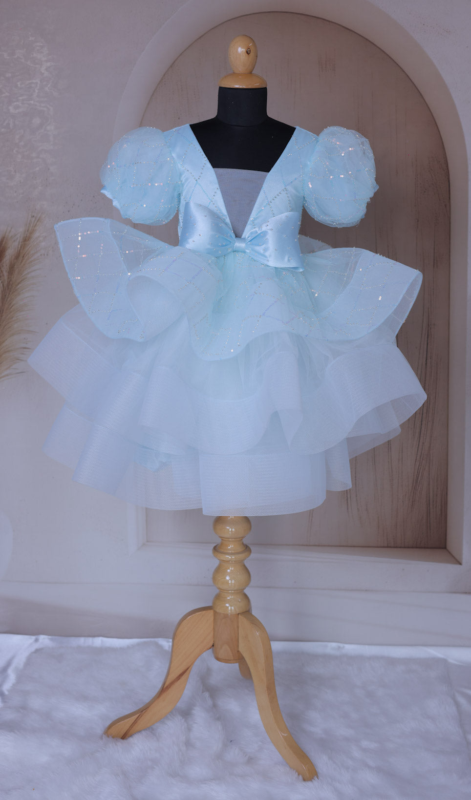 Baby blue birthday dress