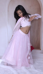 Pastel pink lehenga