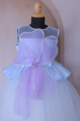 Celestial Bloom Tulle Party Dress